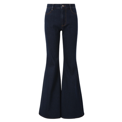 抓绒喇叭牛仔裤VVNKJANEPLUS