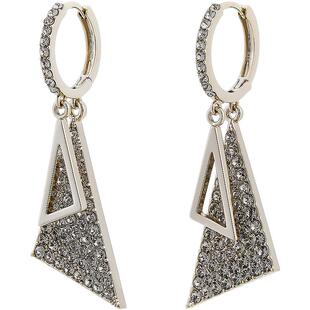 兰诺满钻菱形耳环女款2026新款爆款高级感轻奢独特漂亮女人味耳饰