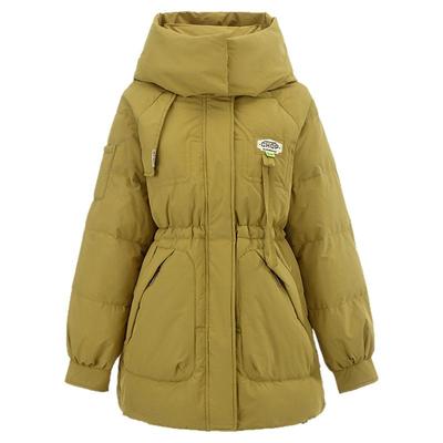 设计感宽松舒适白鸭绒羽绒服