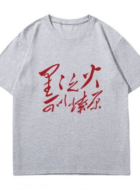 纯棉国潮复古儿童短袖T星星之火
