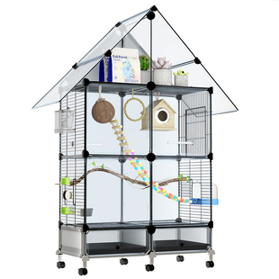 鸟笼鹦鹉鸟笼大号虎皮玄凤专用笼牡丹珍珠鸟鸽子家用新型豪华别墅