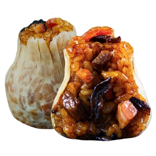 米曰纸皮烧麦早餐半成品咸蛋黄三丁牛肉儿童糯米烧卖薄皮加热速食