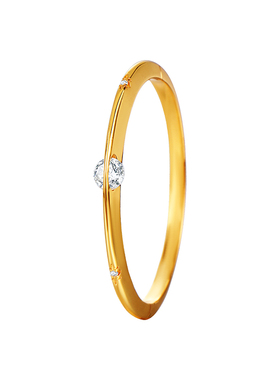 金色莫桑钻星球手镯女