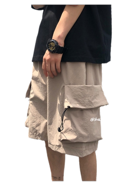 休闲短裤男春夏季款ins大口袋