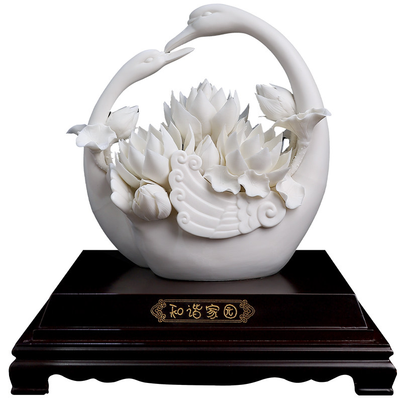 素茗中国白《和谐花园》陶瓷雕塑