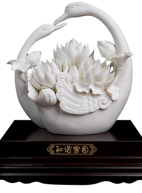 素茗中国白《和谐花园》陶瓷雕塑