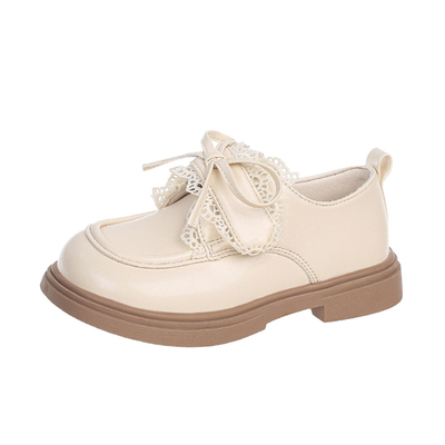 2025新款女童洋气小皮鞋乐福鞋