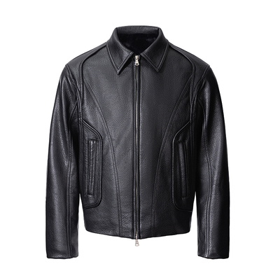 CATSSTAC 黑域皮座山雕二代 荔枝纹PU皮外套 挺阔有型 冬季保暖