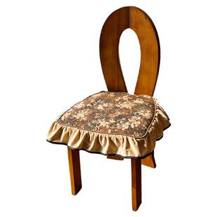 2025新款椅子套罩法式中古风高级感马蹄形坐垫欧式餐椅垫子可拆洗