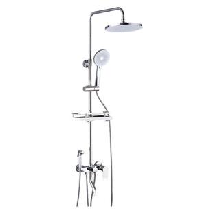 官方正品淋浴花洒套装全铜家用卫浴室卫生间枪灰恒温淋雨增压沐浴