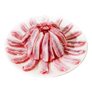 2斤装羔羊肋间肉羊排肉去骨羊肉烧烤食材羊肉串剔骨肋排羔羊排肉