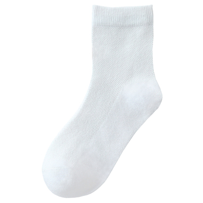 袜子白色学生网眼男童女童12岁