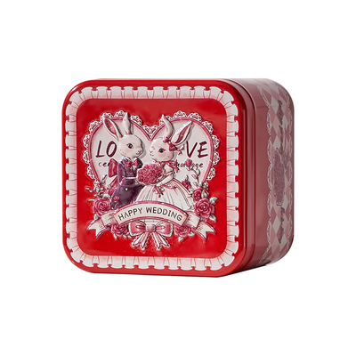 立体图案喜糖盒大白兔马口铁卡通