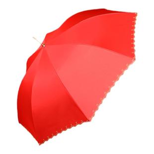 爱心红伞结婚新娘伞新娘出嫁出门红色伞婚庆婚嫁婚礼接亲高级喜伞