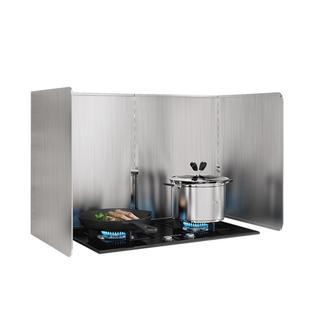 厨房不锈钢加厚挡油板灶台炒菜防油烟遮挡板油烟机耐高温隔热挡板