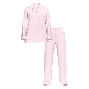 维密家居外穿舒适衬衫式睡衣套装女2025