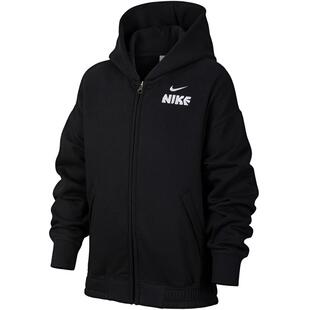 【自营】耐克男大童夹克马年限定开襟加绒连帽针织外套IR0115-010