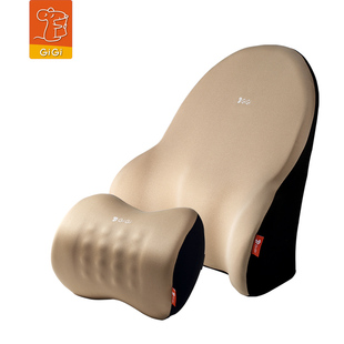 GiGi汽车靠垫腰垫司机靠背枕 车载座椅头枕护腰靠垫 颈部靠枕一对