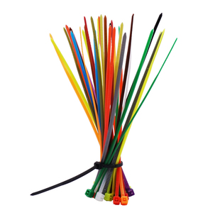 厂标尼龙扎带5*250宽3.6mm彩色收纳整理机箱背线网线红黄色促销