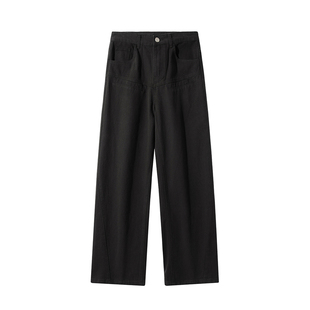 lemanism卡其色裤子男2025春秋情侣款长裤直筒cleanfit工装休闲裤