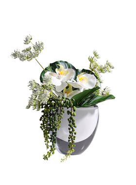 花小只简约轻奢绿色系小花摆件