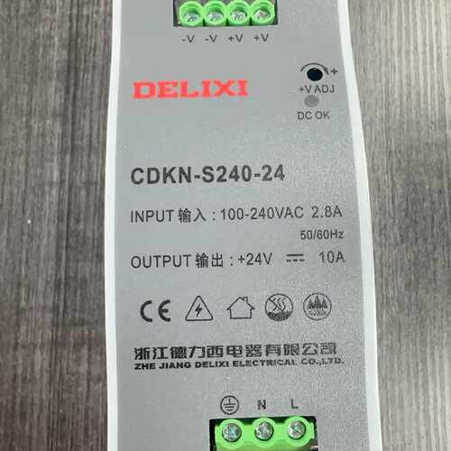 下单前咨询德力西CDKN-S240-24导轨式开关电源 24V 10A