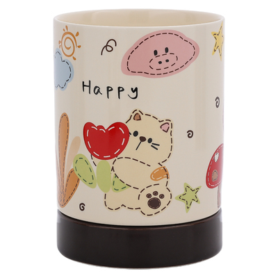 cookzone可爱陶瓷筷子筒沥水防霉