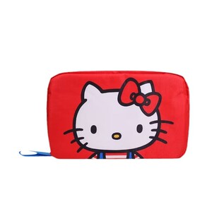 日系可爱卡通KT猫化妆包大容量旅行百搭便携收纳包折叠洗漱包女生