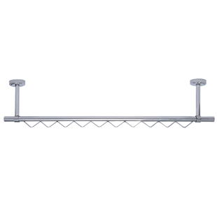 波浪形晾衣杆防风波浪线加厚304不锈钢晾衣架阳台家用打孔固定杆