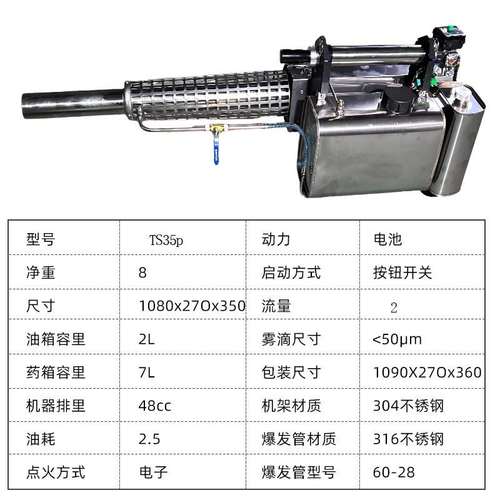 跨境热力烟雾机TS-35P灭蚊机农用打药机弥雾机蚊喷雾机下水道杀虫
