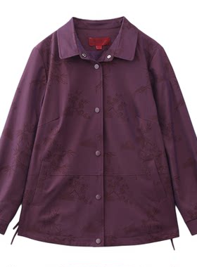 依佈中老年女装春季新款风衣外套