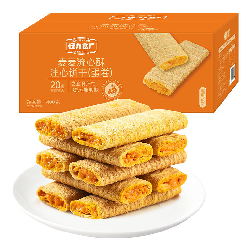 怪力食厂麦麦流心酥咸蛋黄味