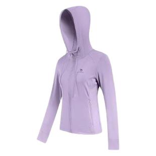 骆驼瑜伽服女秋季薄绒外套修身健身服长袖跑步服开衫运动服上衣服