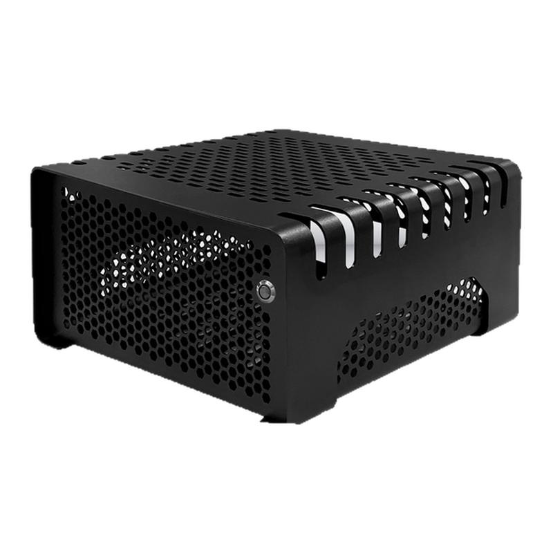 巧美卧式机箱台式紧凑型机ITX主板小机箱DC-ATX电源迷你小精灵Q3