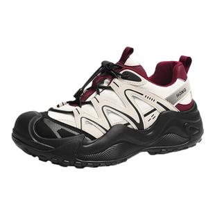 红蜻蜓猫爪登山鞋春秋女鞋厚底鞋子女款丑萌鞋户外徒步运动休闲鞋