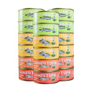 纽森白肉猫罐头170g*12整箱成幼猫金枪鱼三文鱼猫咪零食营养增肥