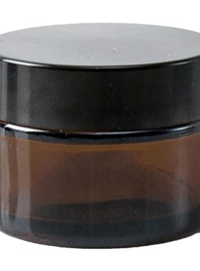 茶棕色玻璃面霜空瓶 避光化妆品分装瓶 膏霜面膜瓶小空瓶子广口瓶