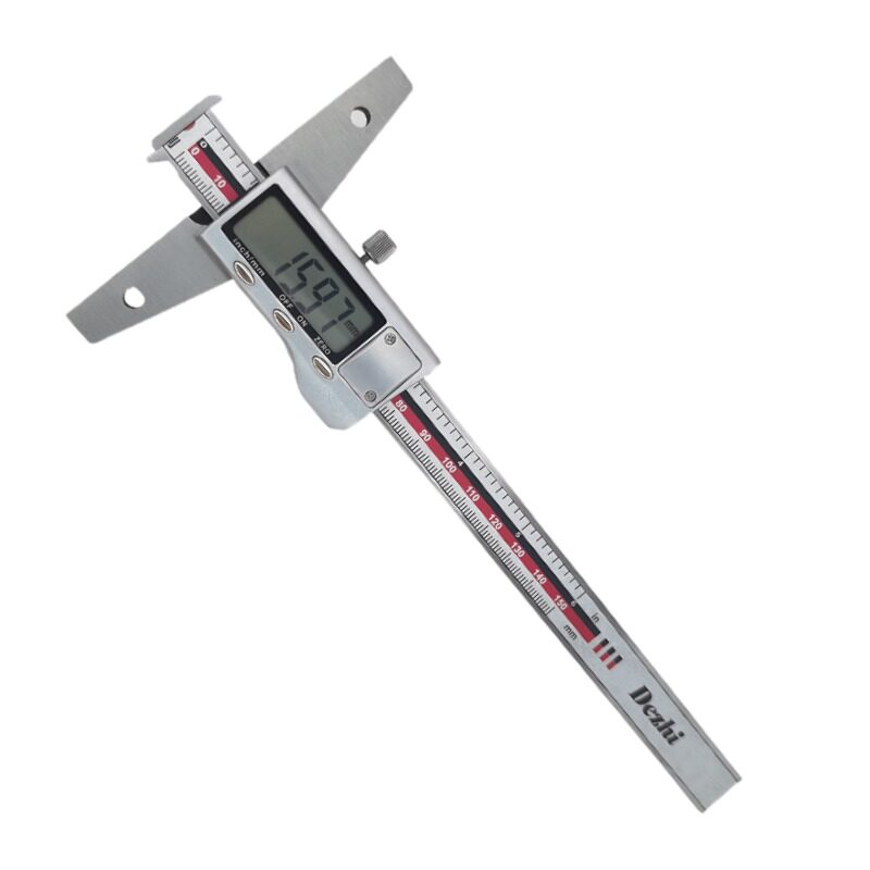德制带表深度尺测量工具数显高精度带钩多用卡尺工业级单钩双钩