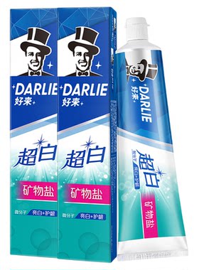 美白护龈去牙渍清新口气黑人牙膏