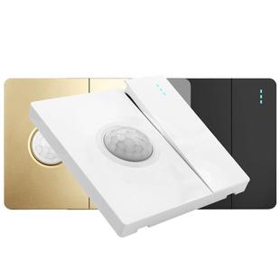 一开双控人体感应开关墙壁86型一开带红外线感应开关可常亮大功率