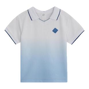 tartineetchocolat法国巧克力童装新品夏季男童短袖印花T恤上衣