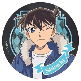 名侦探柯南周边吃货系列灰原哀吧唧徽章动漫二次元谷子挂件装饰礼