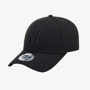 韩国NEWERA男女通用黑色百搭硬顶鸭舌帽情侣帽子潮牌棒球帽学生