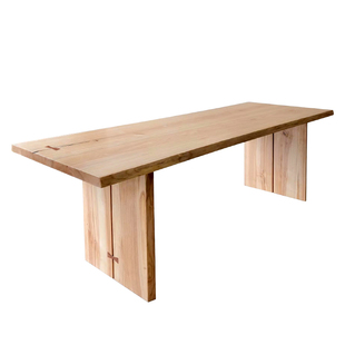 木有作为白腊木实木大板客厅长书桌家用原木餐桌工作台沙发长桌子