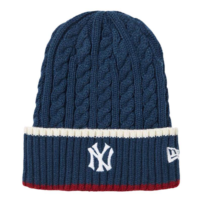 纽亦华刺绣保暖MLB休闲毛线帽