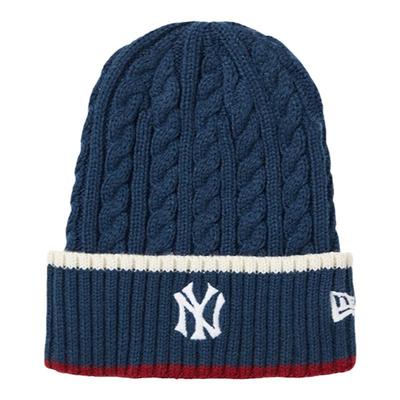 纽亦华刺绣保暖MLB休闲毛线帽