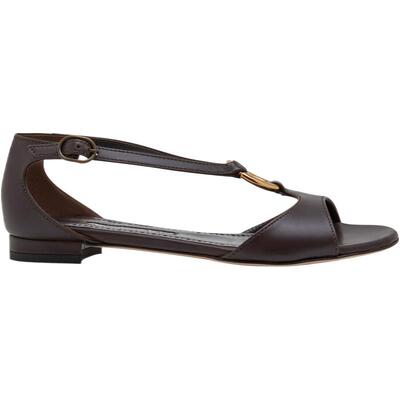 【礼物】MANOLO BLAHNIK玛诺洛/MB女鞋THEODO平底凉鞋