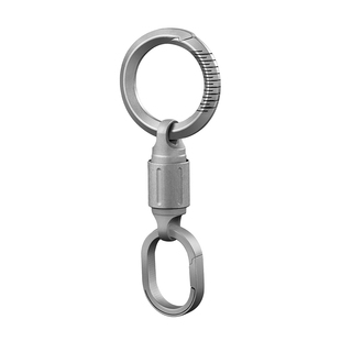 钛合金磁吸双向快拆扣汽车钥匙扣万向环钥匙圈环便携子母扣推拉扣