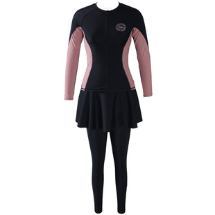 泳衣女2026新款分体长袖长裤防晒温泉高级感浮潜冲浪水母潜水泳装