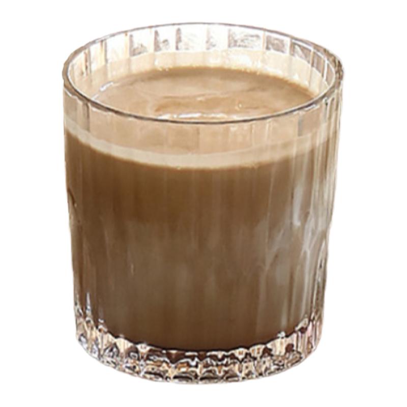 复古竖纹冰美式咖啡玻璃杯